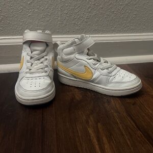 Nike White and Gold High-Tops